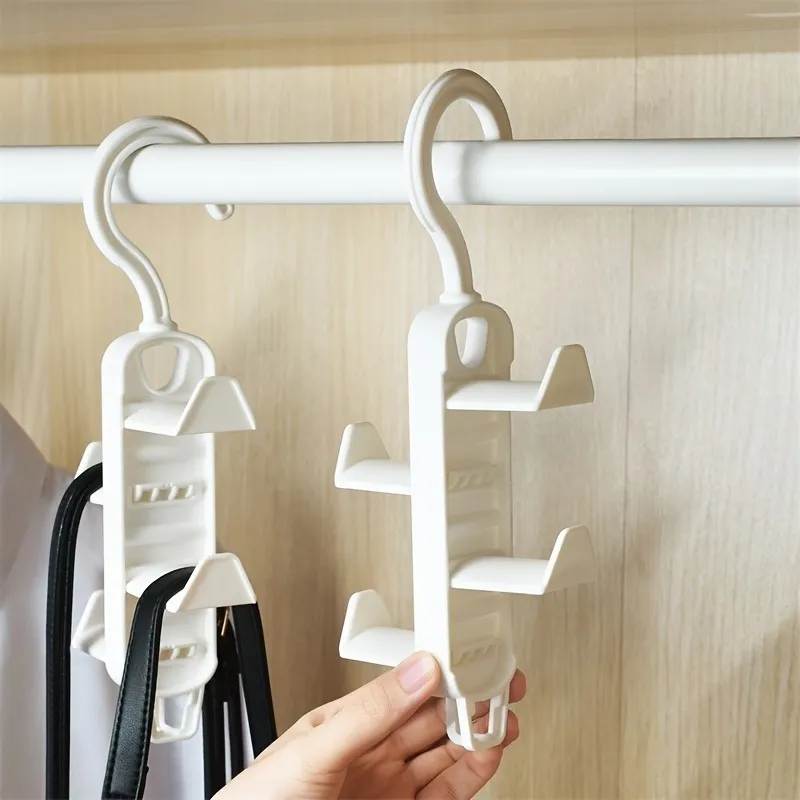 Multipurpose Closet Organizer Rack with Hooks – Space-Saving Storage Hanger for Handbags, Belts, Hats, Scarves & Ties, Ideal for Wardrobe, Entryway & Drying